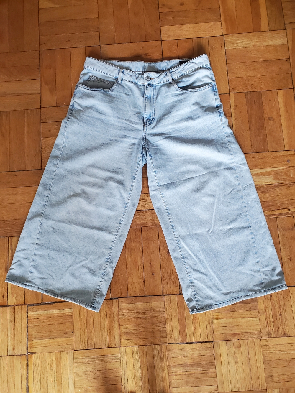 Zara Light Blue Wide Leg Women's Jeans Size 42